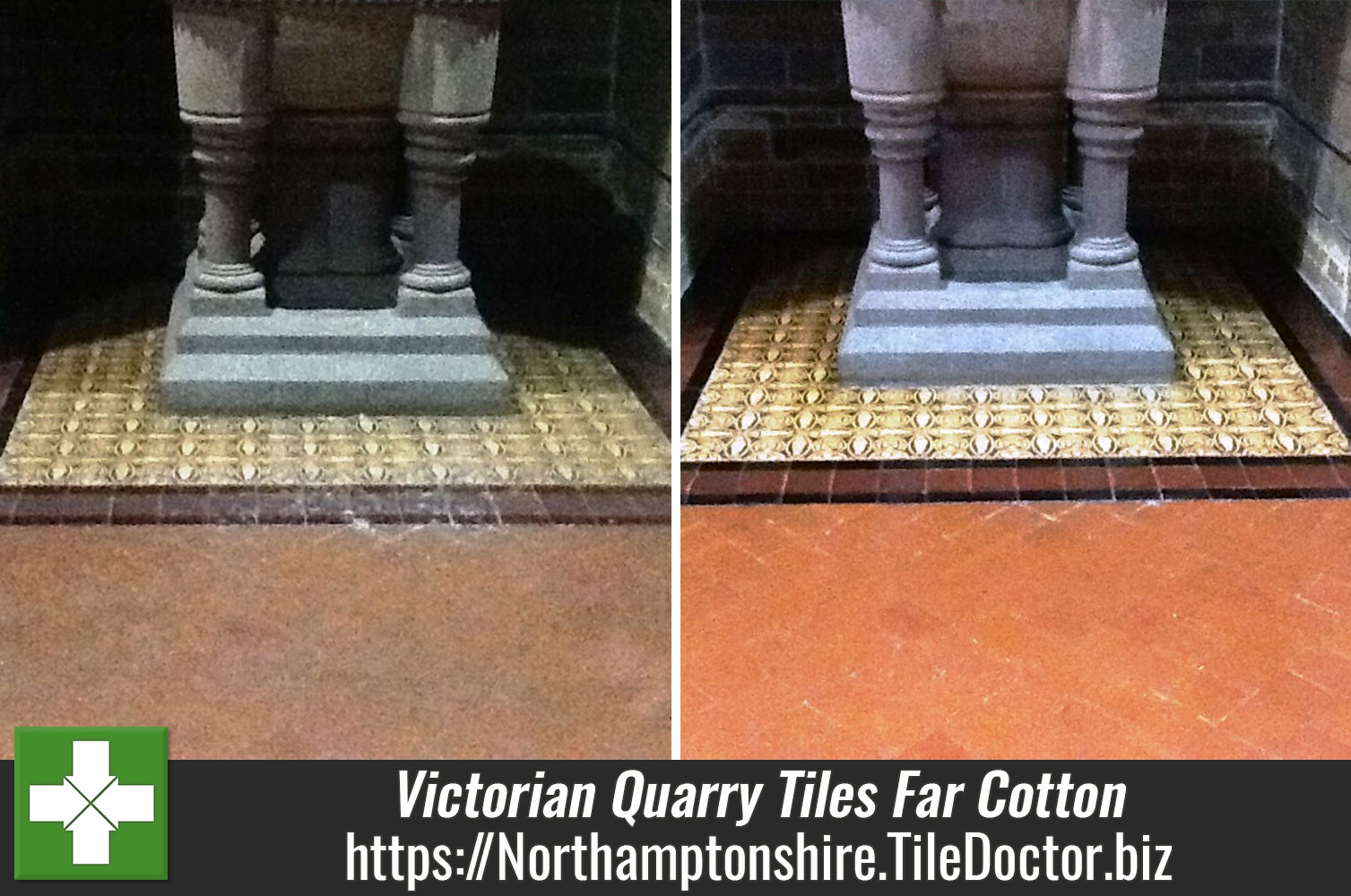 Restoring Victorian Quarry Tiles at St. Marys Church Far Cotton